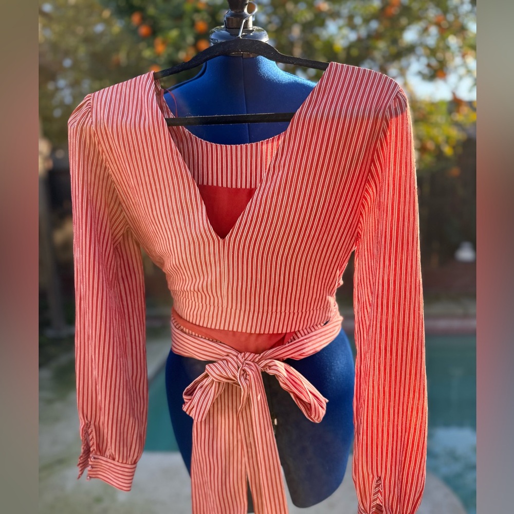 Chriselle X J.O.A. Versatile Bohemian Crop Top Size M